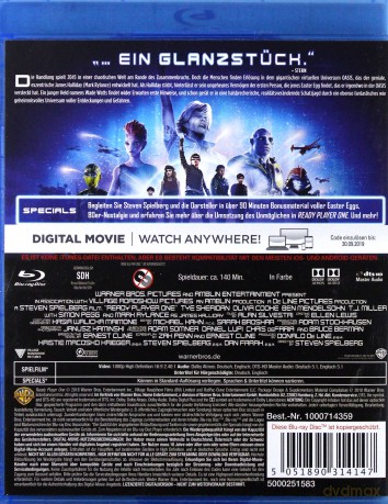 Ready Player One [Blu-Ray]