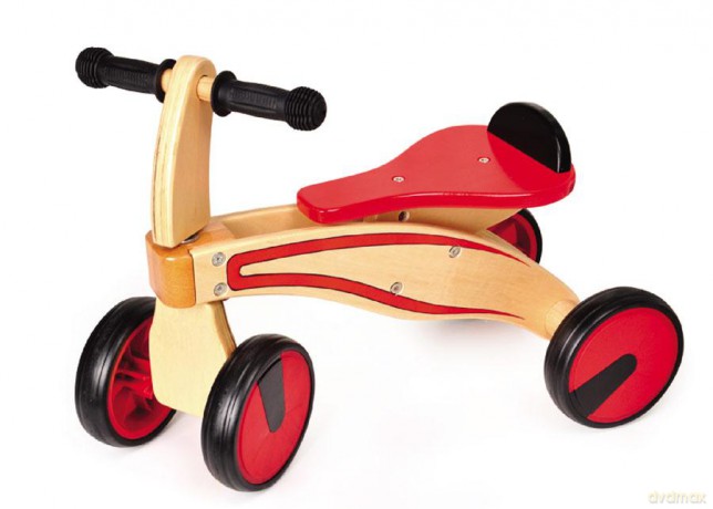 Drewniany rowerek 4 koła