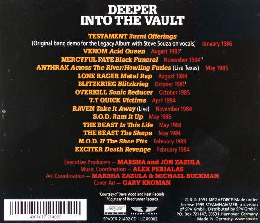 Deeper Into Vault [CD]
