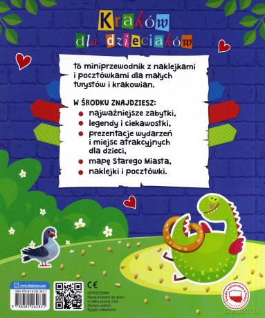 Kraków dla dzieciaków. Miniprzewodnik z pocztówkami i naklejkami [KSIĄŻKA]