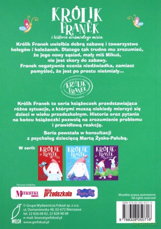Królik Franek i historia nieśmiałego misia - Marta Krzemińska [KSIĄŻKA]