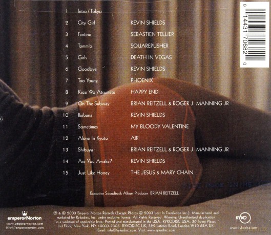 Lost In Translation soundtrack (Między Słowami) [CD]