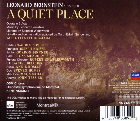 Nagano Kent: Berstein A Quite Place [2CD]