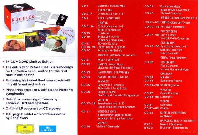 Rafael Kubelik: Complete Recordings On Dg [BOX] [64CD]+[2DVD]