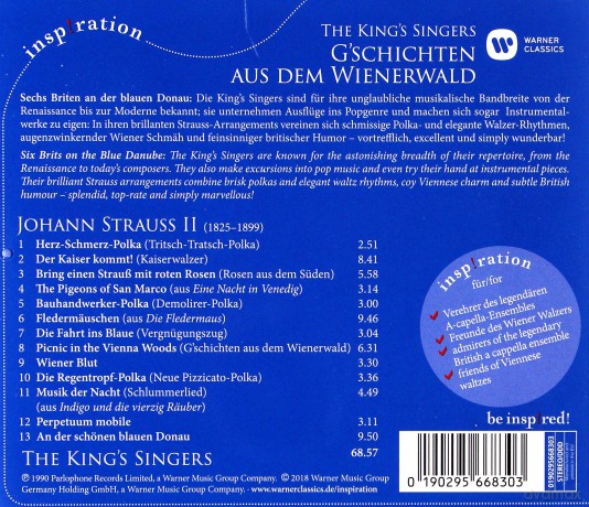 King's Singers: G'schichten Aus Dem Wienerwald [CD]