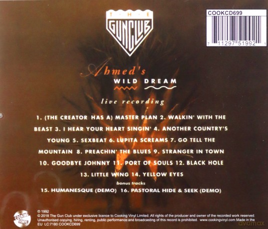 The Gun Club: Ahmed's Wild Dream [CD]