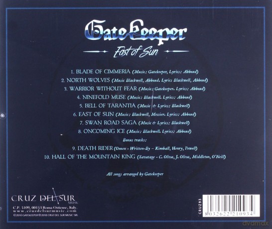 Gatekeeper: East Of Sun [CD]