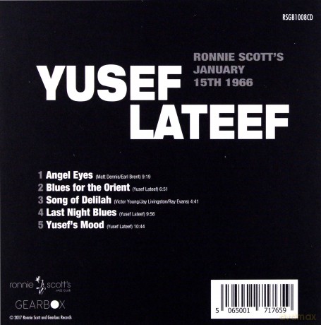 Yusef Lateef: Live At Ronnie Scott's 15th January 1966 [CD]