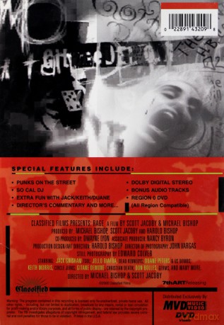 Rage: 20 Years Of Punk Rock Wes Coast Style (Documentary) [DVD]