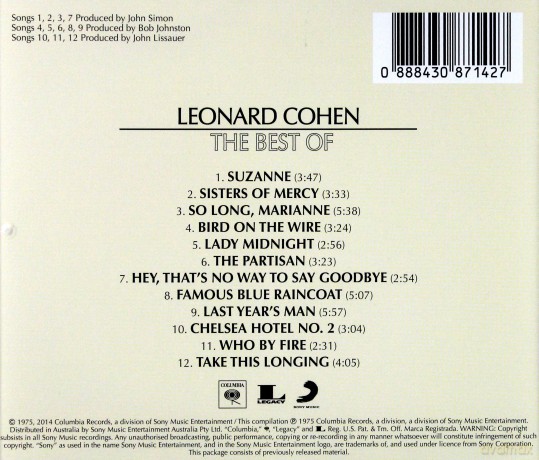 Leonard Cohen: Playlist: The Best Of Leonard Cohen [CD]