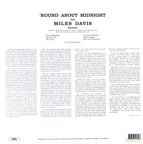 Miles Davis: Round About Midnight [Winyl]