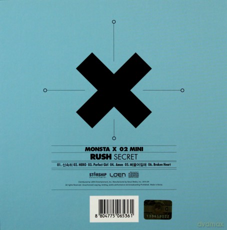 Monsta X: Rush (2nd Mini Album) (Secret Version) [CD]