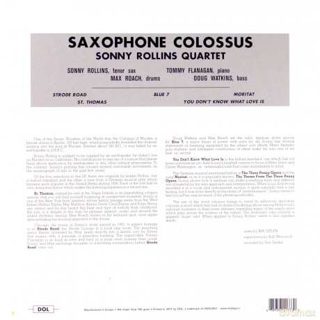 Sonny Rollins: Saxophone Colossus [Winyl]