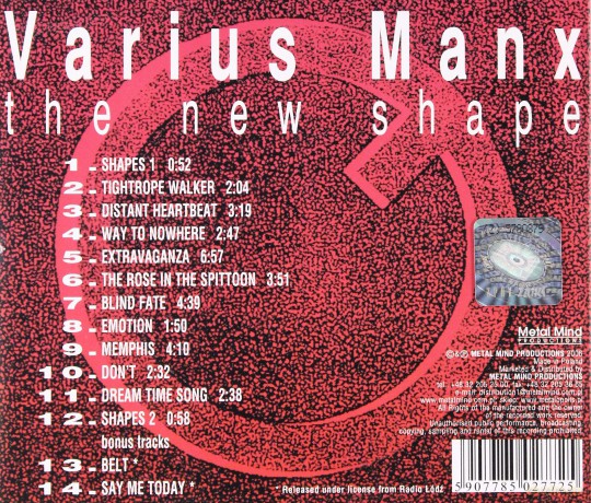 Varius Manx: New Shape + Bonusy (Reedycja) [CD]