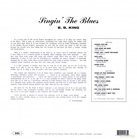 B.B. King: Singin The Blues [Winyl]
