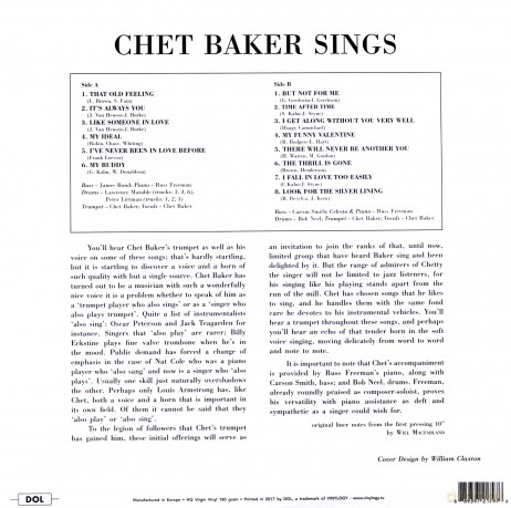 Chet Baker: Sings [Winyl]