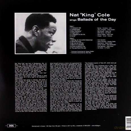 Nat King Cole: Sings Ballads Of The Day [Winyl]