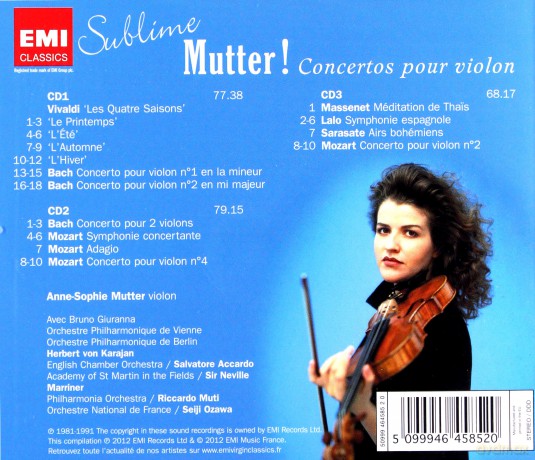 Anne-Sophie Mutter: Sublime Mutter [3CD]