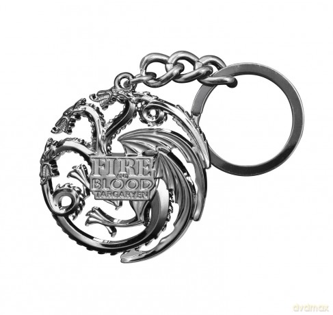 Game Of Thrones (Gra o Tron) Targaryen Sigil Keychain (gun metal) brelok
