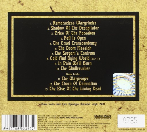 Warhammer: The Doom Messiah (Remastered + Bonus Tracks) (digipack) [CD]