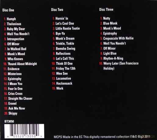 Thelonious Monk: The Absolutely Essential [3CD]
