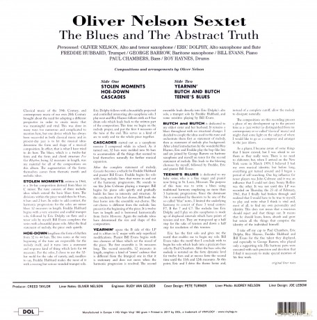 Oliver Nelson: The Blues And The Abstract Truth [Winyl]