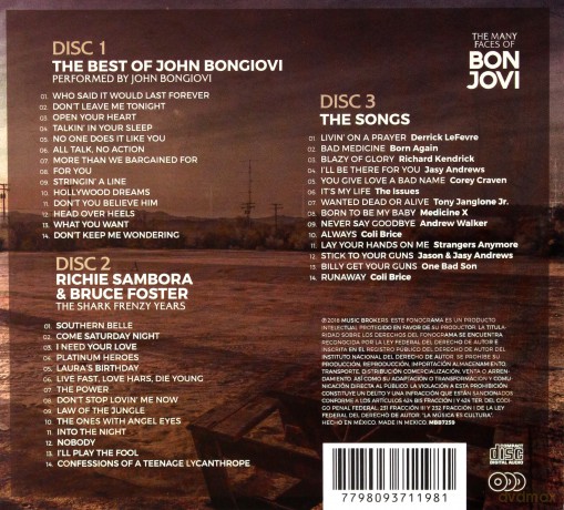 Bon Jovi: The Many Faces Of Bon Jovi [3CD]