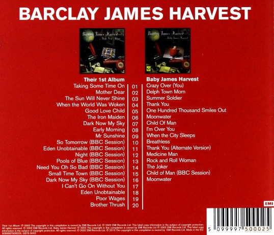 Barclay James Harvest: Their First Album / Baby James Harvest [2CD]