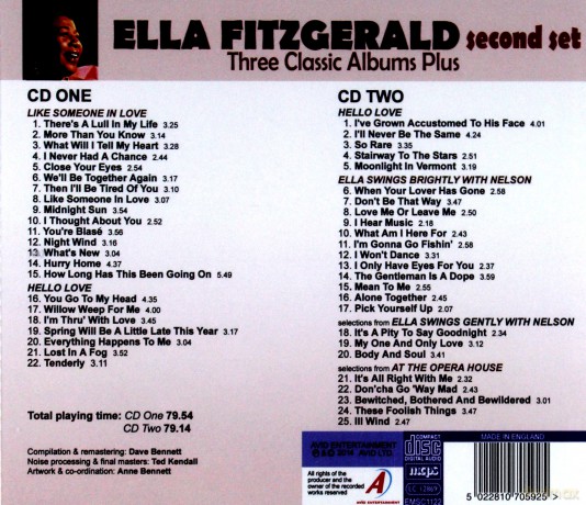 Ella Fitzgerald: Three Classic Albums Plus [2CD]