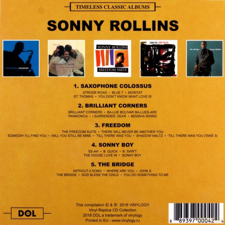 Sonny Rollins: Timeless Classic Albums [5CD]
