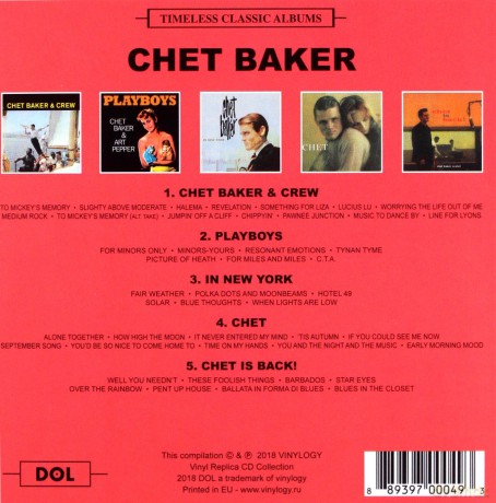 Chet Baker: Timeless Classic Albums vol. 2 [5CD]