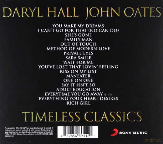 Daryl Hall & John Oates: Timeless Classics [CD]
