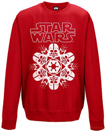 Star Wars: Vader Snowflake Red Medium T-shirt (Gwiezdne Wojny)