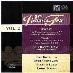 Julius Baker: Vivaldi-Mozart-Flute Concerto-The Virtuoso vol. 2 [CD]