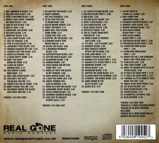 Lonnie Johnson: Volume One 1925-1929 [4CD]