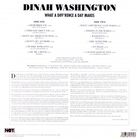 Dinah Washington: What A DiffRence A Day Makes [Winyl]