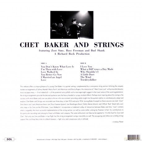 Chet Baker: With Strings [Winyl]