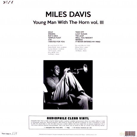 Miles Davis: Young Man With The Horn. vol. 3 [Winyl]