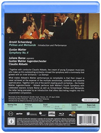 Banse & Abbado: Mahler: Symphony No.4 / Schoenberg: Pelleas & Melisande [Blu-Ray]