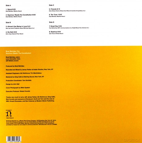 Brad Mehldau: Seymour Reads The Constitution! [2xWinyl]