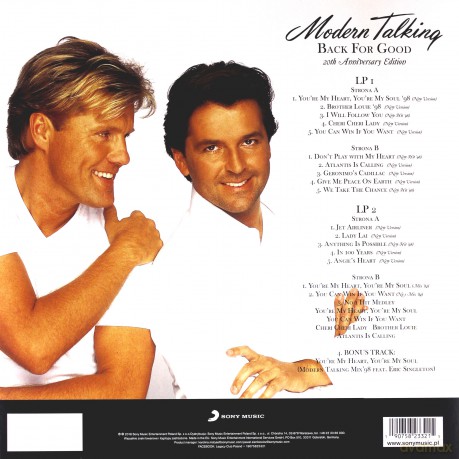 Modern Talking: Back For Good 20th Anniversary Edition [2xWinyl]