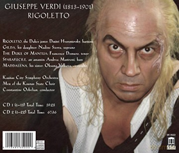 Dmitri Hvorostovsky: Verdi: Rigoletto [Dmitri Hvorostovsky; Nadine Sierra; Francesco Demuro; Constantine Orbelian] [Delos: DE 3522] [2xCD]
