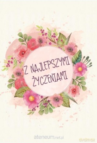 A Kartka składana - Z najlepszymi życzeniami