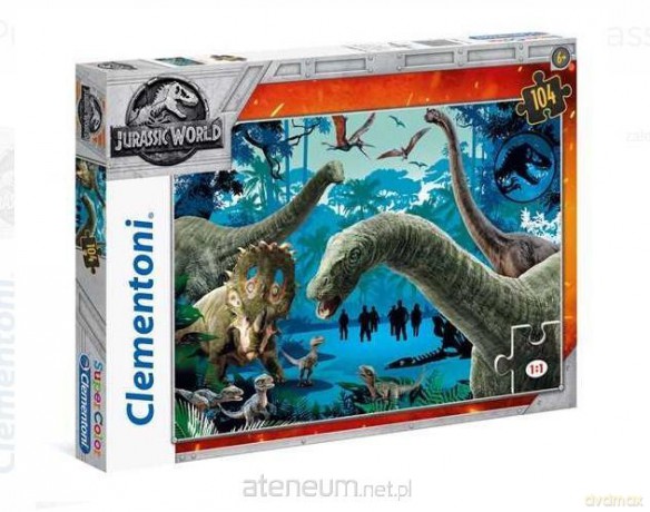 CLEMENTONI 104 el. Supercolor Jurassic World [PUZZLE]