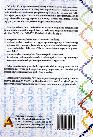 Egzamin ośmioklasisty z matematyki - Dorota Masłowska, Elżbieta Mentzen, Piotr Nodzyński [KSIĄŻKA]