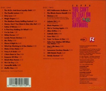 Frank Zappa: You Can't Do That On Stage Anymore Vol. 6 [2CD]