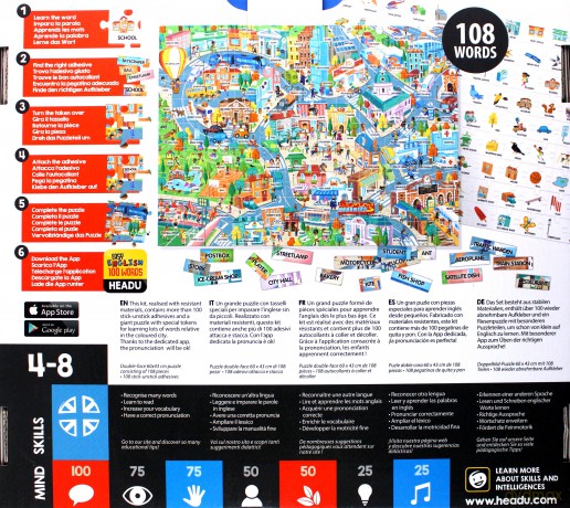 HEADU Angielski 100 słów - Miasto [PUZZLE]