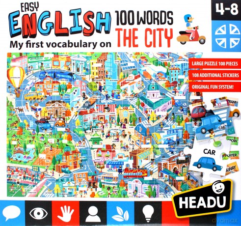 HEADU Angielski 100 słów - Miasto [PUZZLE]
