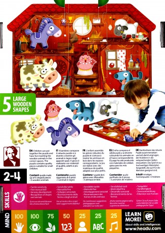 HEADU Montessori Moje pierwsze puzzle [PUZZLE]