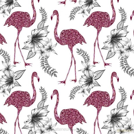 Karnet Swarovski kwadrat CL0405 Etniczne flamingi
